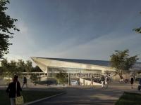 Dworzec PKP w Olsztynie - trapez dla podr&oacute;żnych