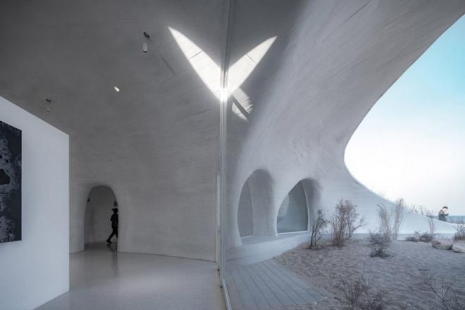 Open Architecture, Dune Museum, bryła architektoniczna, realizacja architektoniczna