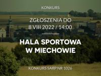 Hala Sportowa w Miechowie - konkurs architektoniczny