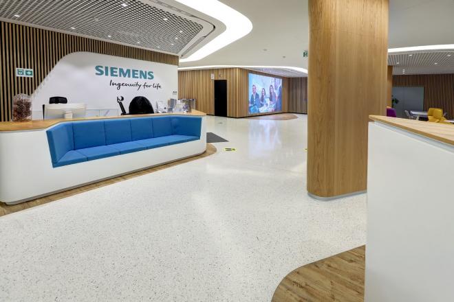 Nowa siedziba firmy Siemens z posadzkami od Flowcrete