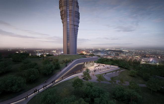 Melike Altınışık Architects, projekt wieży, projekt architektoniczny