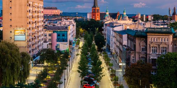 Aleja Wojska Polskiego i Plac Zwycięstwa w Szczecinie
