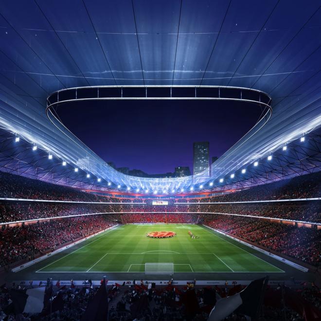 Projekt stadionu z biura Zaha Hadid Architects