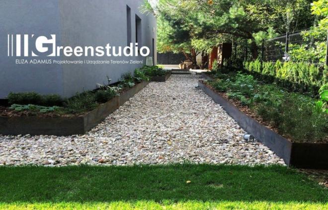 Greenstudio, Eliza Adamus, corten, nowoczesny ogród