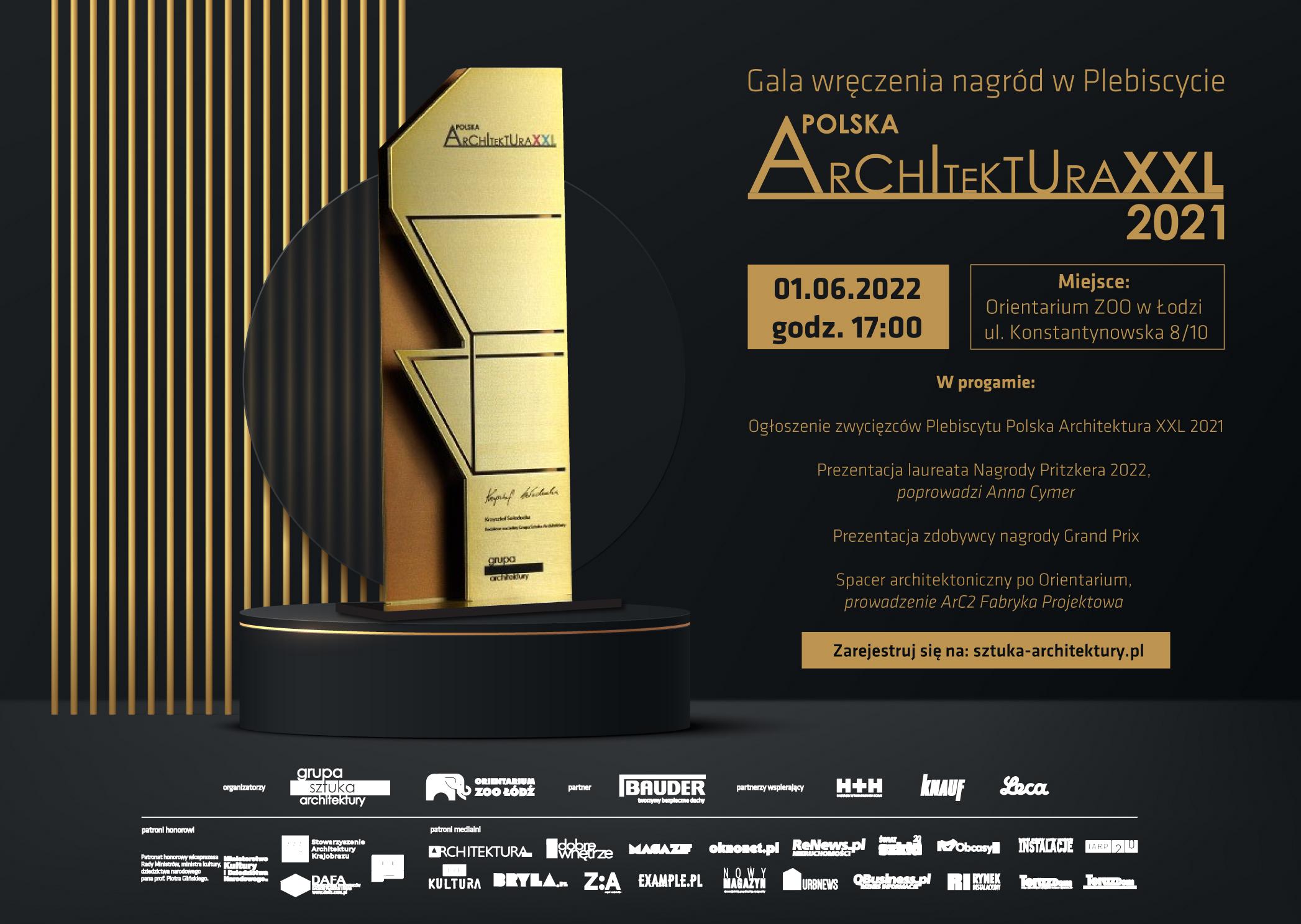 Gala Plebiscytu Polska Architektura XXL 2021 w Orientarium ZOO w Łodzi
