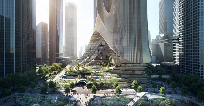 Projekt wieżowca w Chinach od Zaha Hadid Architects 