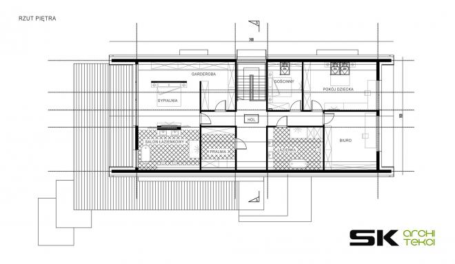 Projekt nowoczesnego domu SK-Architekci