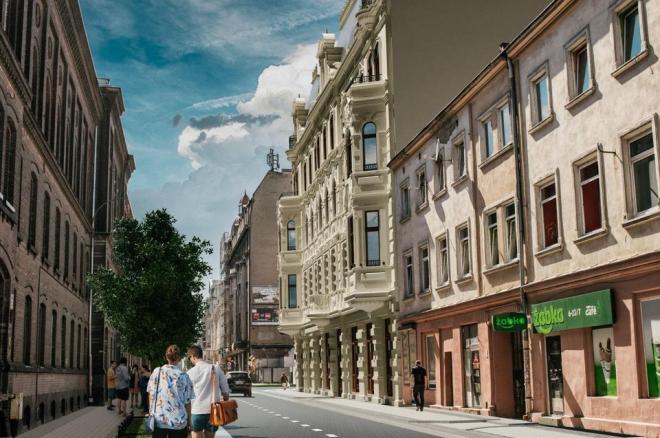 Biprowłók, bilbioteka w Łodzi, projekt architektoniczny