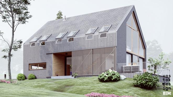 Dom w stylu skandynawskim od Vostok Design