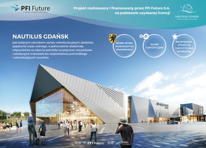 PFI Future, Nautilus, oceanarium w Gdańsku, projekt architektoniczy
