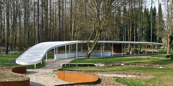 Pawilon w arboretum SGGW w Rogowie, proj. Jacek Krych JRK72