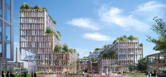 Wolfsburg jako miasto przyszłości od Henning Larsen 