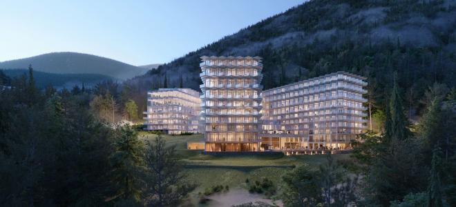 Q2Studio, Crystal Mountain Resort, hotel w Wiśle, projekt architektoniczny, projekt hotelu
