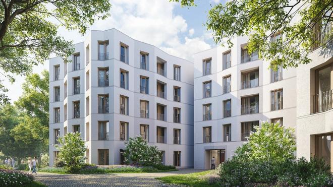 Projekt dwóch budynków mieszkalnych w Poznaniu od JEMS Architeklci