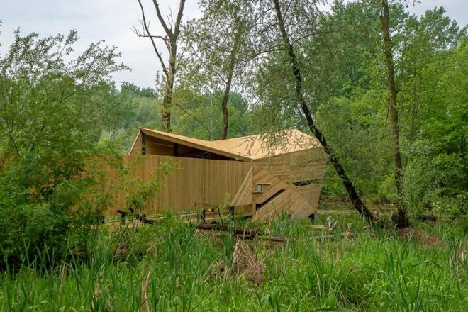 55Architekci, architektura drewniana, enklawa Przyrodnicza Bobrowisko