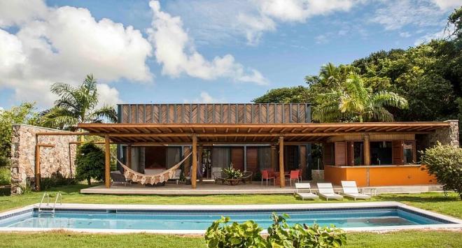 Villa Florez, Daniel F. Flórez, Mariana Vilela, dom z bambusa, Casa Bambu, projekt domu, eko dom