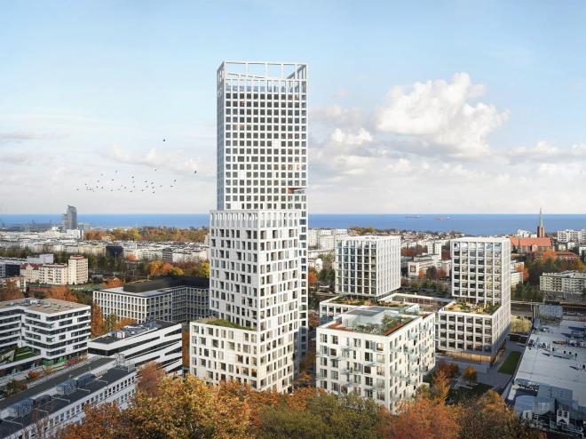 Projekt drapacza chmur w Gdyni