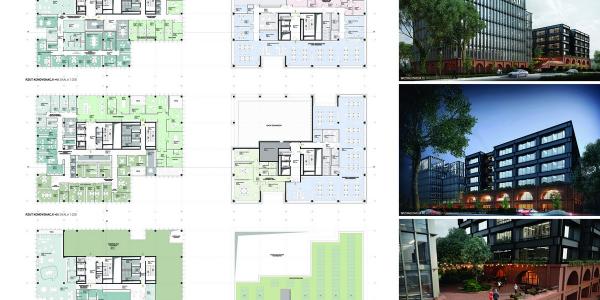 Projekt architektoniczny biurowca na Kasprzaka w Warszawie