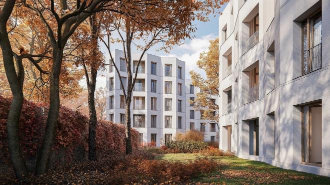 Projekt dwóch budynków mieszkalnych w Poznaniu od JEMS Architeklci