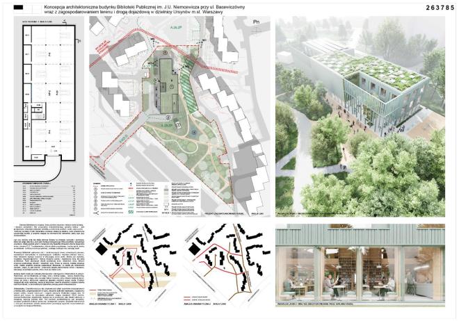 Projekt Ursynoteki w Warszawie. Dresler Studio