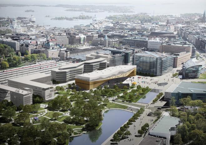 ALA Architects, Oodi, biblioteka w Helsinkach, projekt architektoniczny