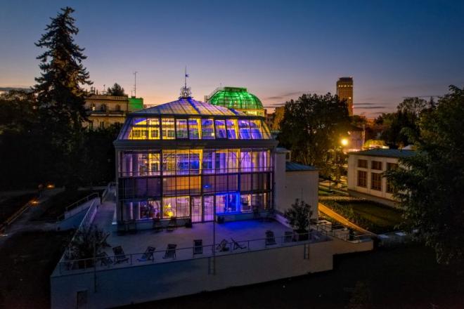 Odbudowana oranżeria Ogrodu Botanicznego UJ 