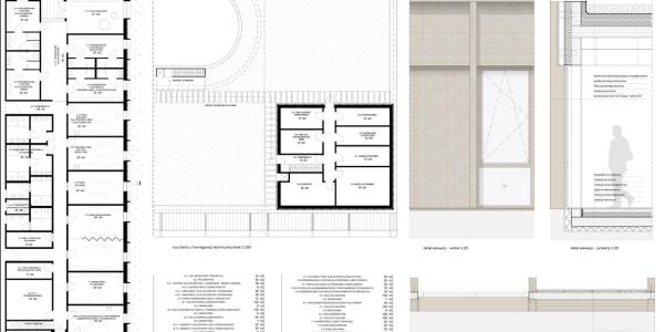 Druga nagroda w konkursie na projekt Centrum Fizjoterapii Pediatrycznej i Onkologicznej w Katowicach-Ligocie Śląskiego Uniwersytetu Medycznego 