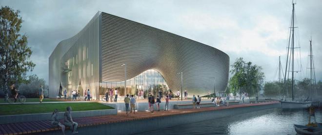 Projekt Muzeum Archeologii Podwodnej w Łebie od Plus3 Architekci