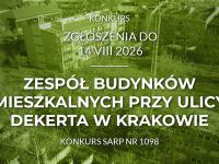 Konkurs na koncepcję architektoniczną budynku mieszkalnego wielorodzinnego przy ul. Wielickiej w Krakowie.