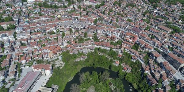 Teren objęty konkursem architektonicznym na centrum miasta Wielkie Tarnowo w Bułgarii