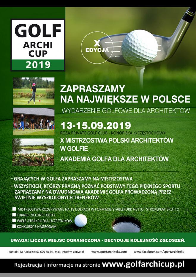 Golf Archi Cup 2019, golf dla architektów