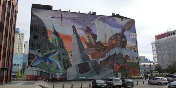 Mural Design Futura w Łodzi